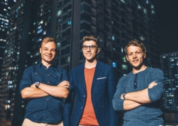 Jakob Bitner Michael Peither und Felix Kiefl profitieren mit ihrem Start-up VoltStorage vom Smart Energy Innovationsfonds (zvg von Energie 360°)