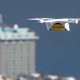 Testbetrieb einer Paket-Drohne der Swiss Post am 28.3.2017 in Lugano.