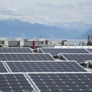 Toiture du collège de la Coquerellaz - installation solaire exploitée par SIREN
