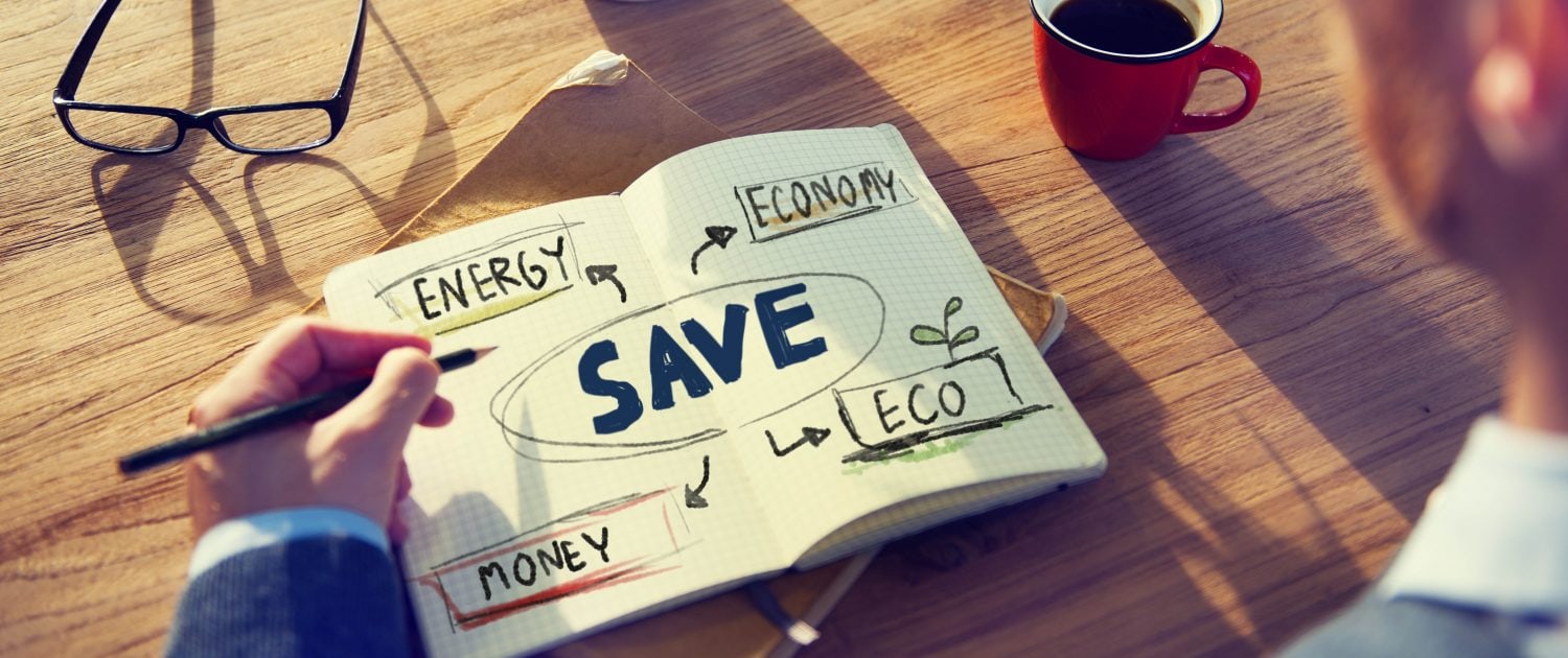 Notizbuch Save: Energy - Economy - Money - Eco