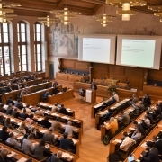 Windenergiekongress 2019 im Saal des Grossen Rats des Kantons Bern