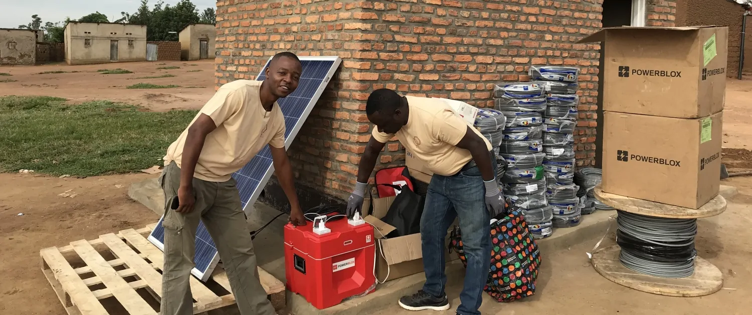 Pilotprojekt der Verstromung von Dörfern in Ruanda
