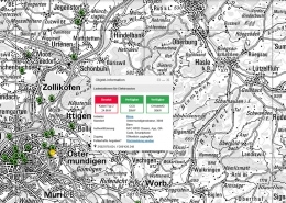 Interaktive Anwendung Ich-tanke-Strom.ch im Kartenviewer des Bundes