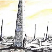 Ein bedrohlich gestaltetes Nadelfeld (‹Spike Field›) – so eine Vorstellung aus dem späten 20. Jahrhundert – könnte die Menschen von Endlagerstätten.