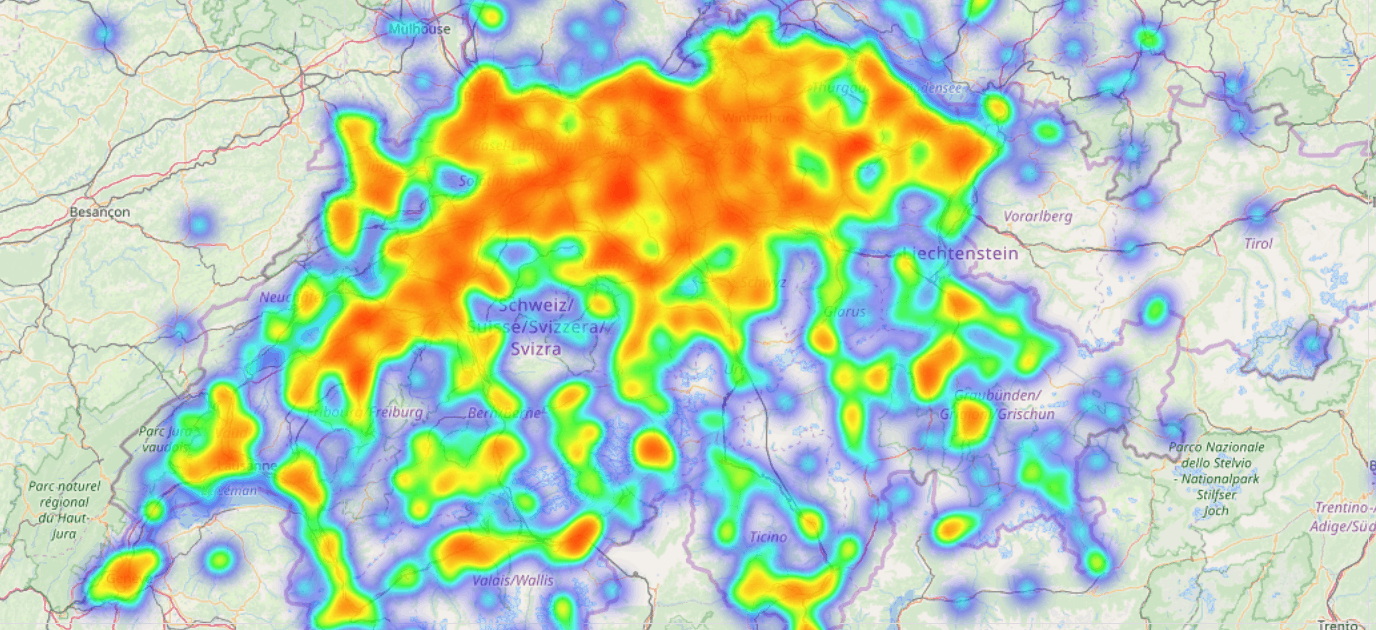 Heatmap Schweiz